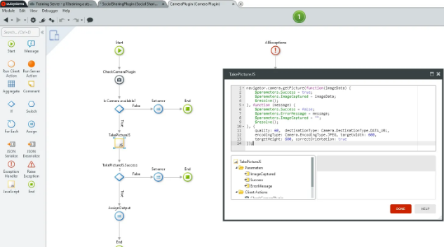 Integration Studio OutSystems開発画面